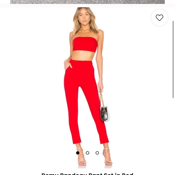 Superdown Scarlet Bandeau Pant Set - Picture 1 of 9